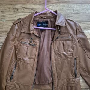 LB Diffusion Brown Leather Jacket